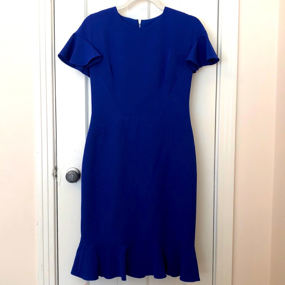 Maggy London | Royal Blue Ruffle Dress - Picture 3 of 4